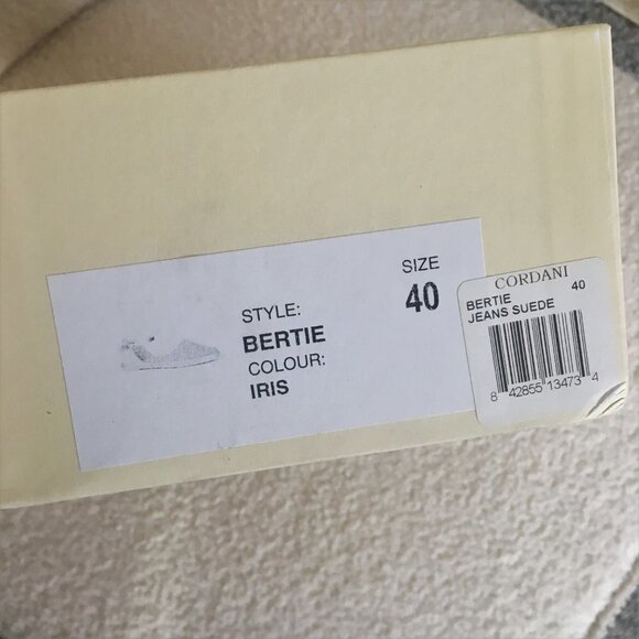 CORDANI Bertie Espadrille Sandals Shoes flats blue suede leather uppers 40 9 - Picture 2 of 13